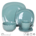 Blue Color Square Shape 16PCS Dinnerware Set